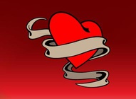 Heart Banner Tattoo