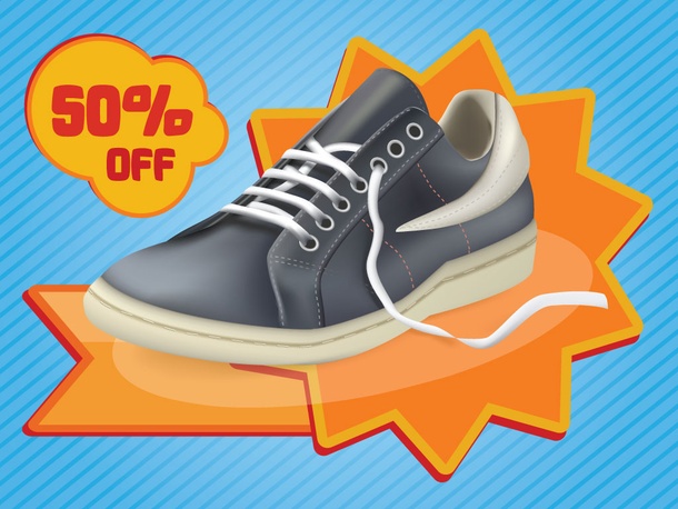 Shoe Promo Vector