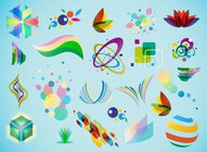 Colorful Logo Element Vectors