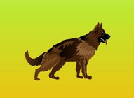 German Shepherd Vector