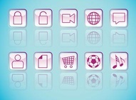Glossy Square Icons