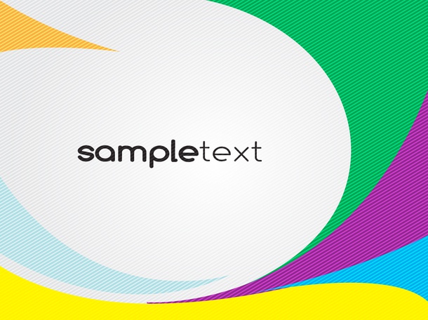 Colorful Swirls Vector Template