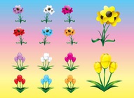 Colorful Flowers Graphics