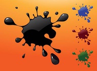 Paint Splashes Vector