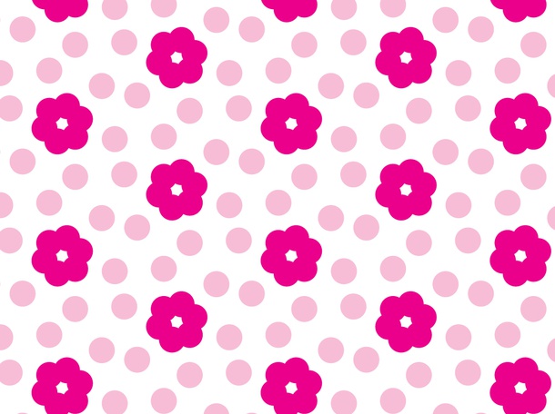 Flowers Dots Vector