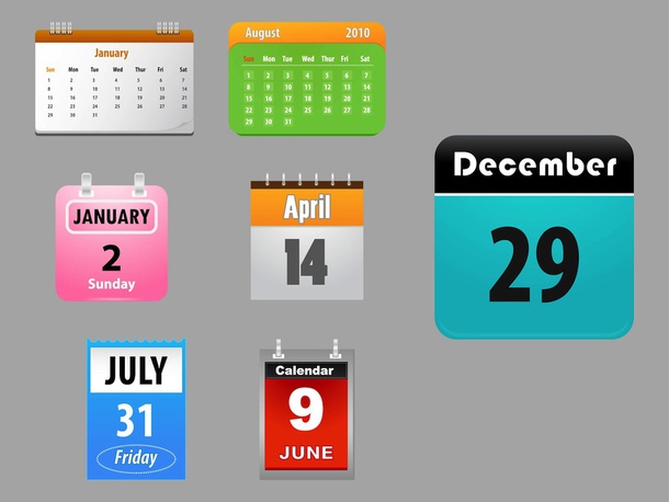 Calendars Vectors