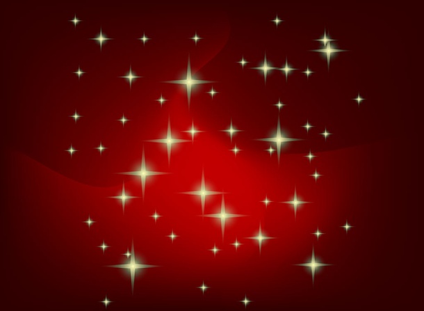 Stars Red Gradient Background