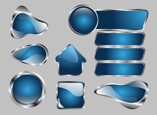 Metallic Vector Buttons