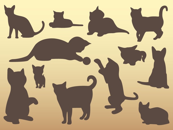 Kitten Silhouette Pack