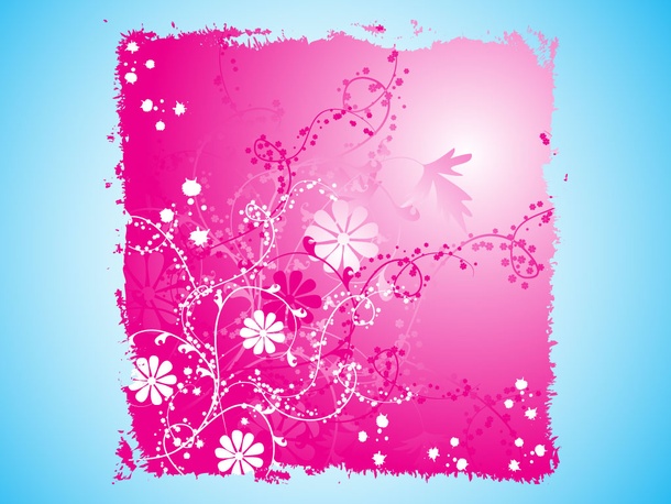 Pink Flower Layout