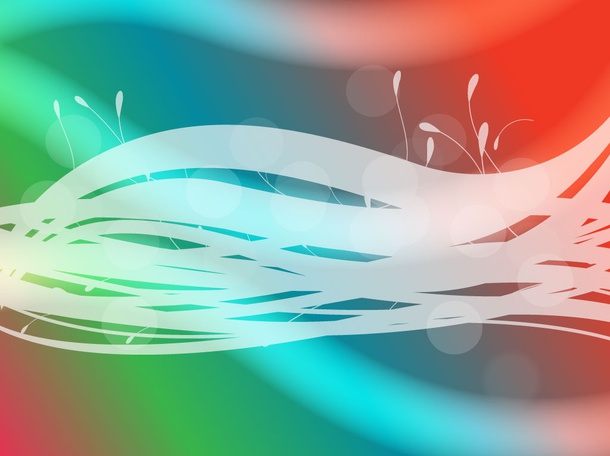 Rainbow Scribbles Background