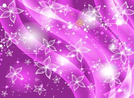 White Flower Purple Background