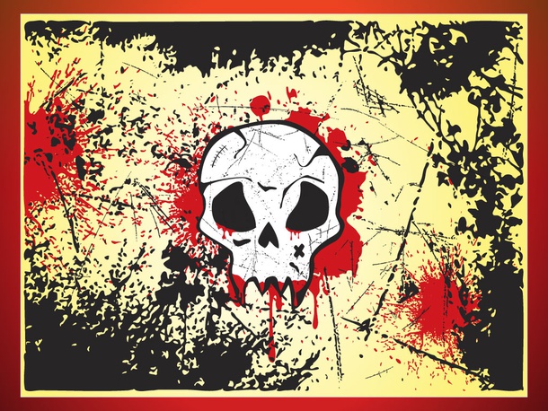 Textured Skull Background