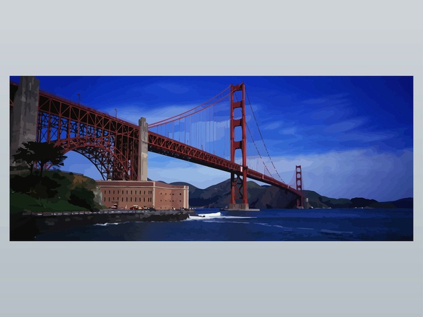 Golden Gate Illustration