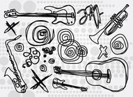 Musical Instrument Doodles
