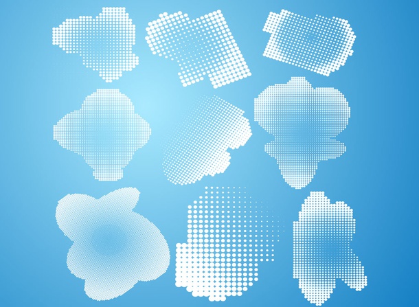 Halftone Shape Vectors