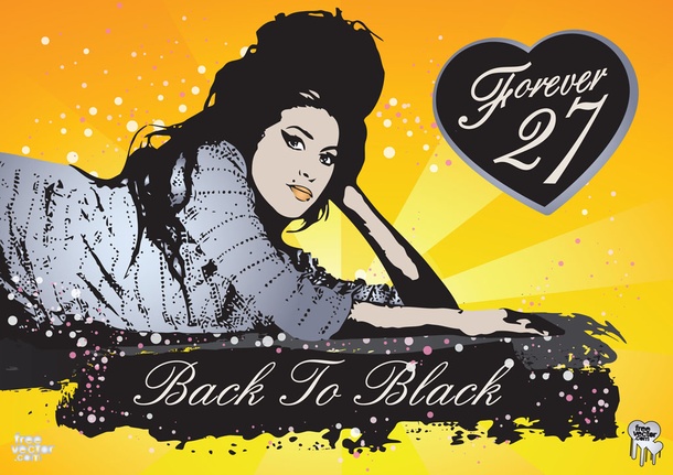 Amy Winehouse Stylish Vector