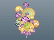 Colorful Swirls Vectors