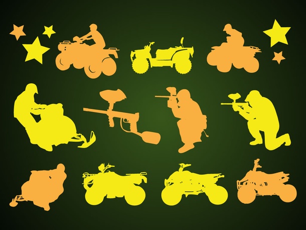 All Terrain Vehicles Silhouettes