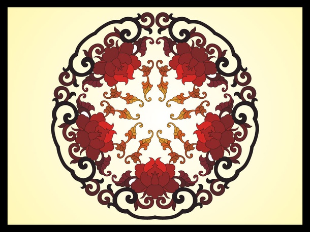 Chinese Flowers Vector