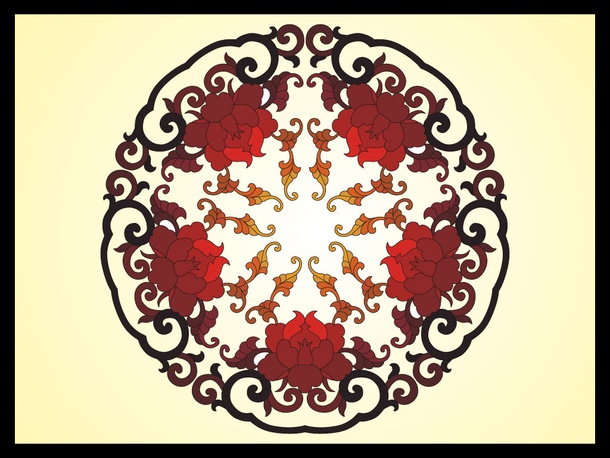 Chinese Flowers Vector