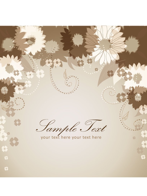 Sepia Flower Graphics