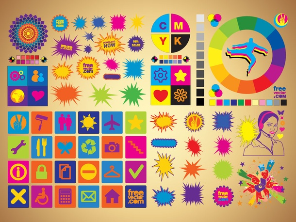 Colorful Clip Art Set