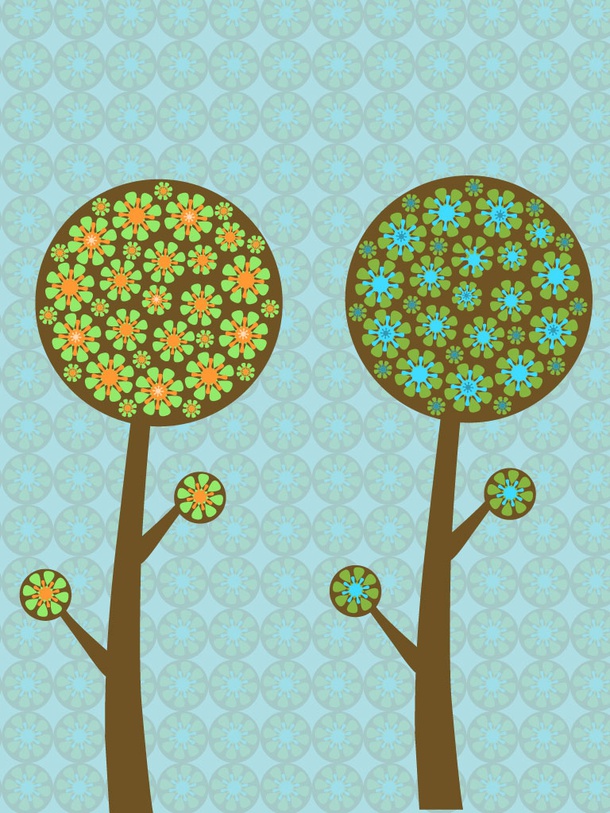 Floral Trees