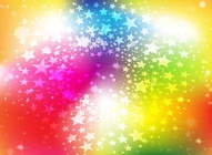 Colorful Background With Stars