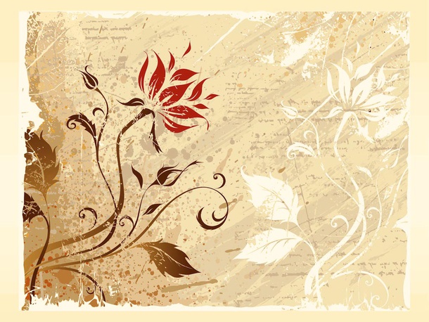 Floral Grunge Vector