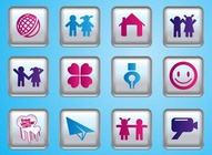 Happy Kid Friendly Icons