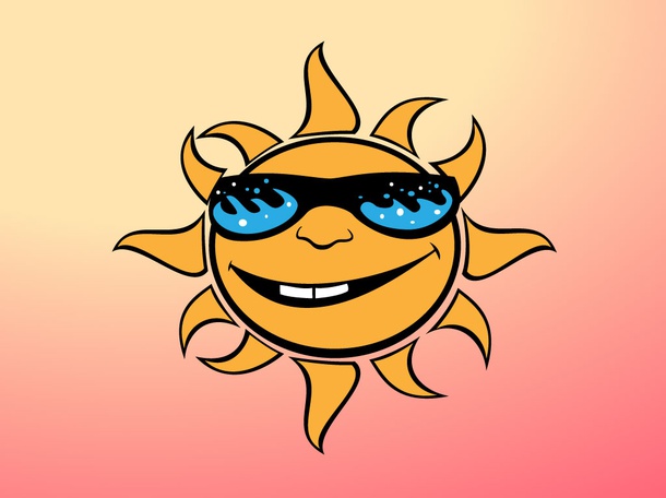 Cute Sun Cartoon