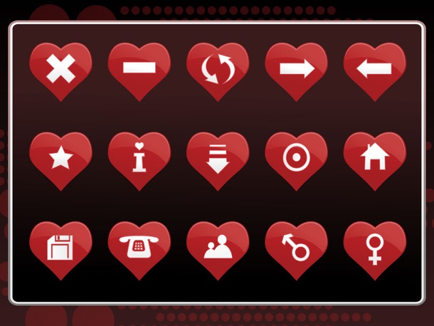 Heart Icons Set