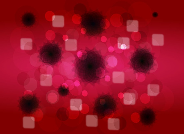 Abstract Red Shapes