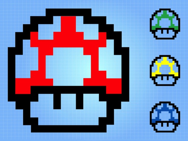 8-Bit Mushrooms