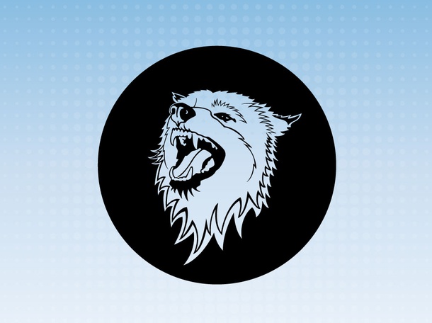 Vector Wolf Emblem