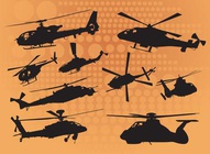 Helicopter Silhouette Vectors