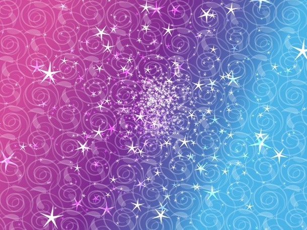 Star Scrolls Background