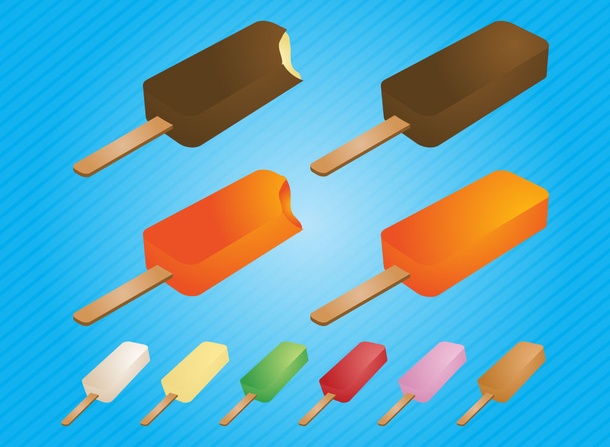 Popsicle Ice Blocks