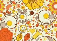 Autumn Flowers Tile