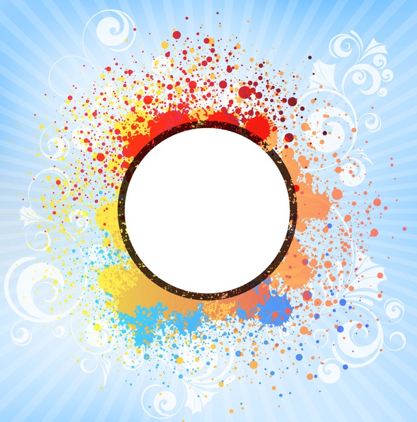 Circle Splash Frame