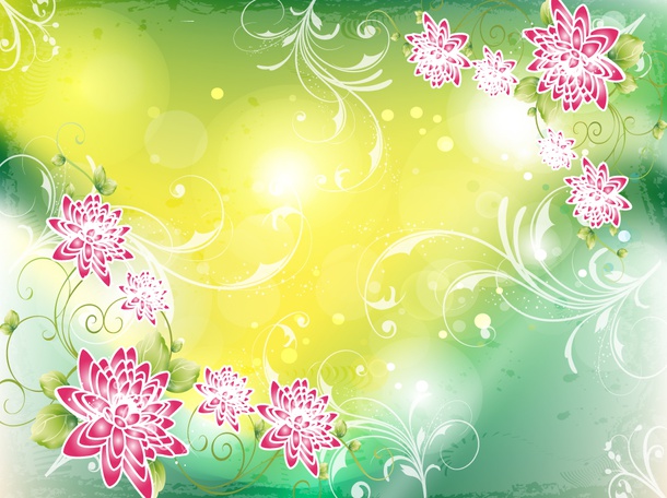 Asian Floral Background