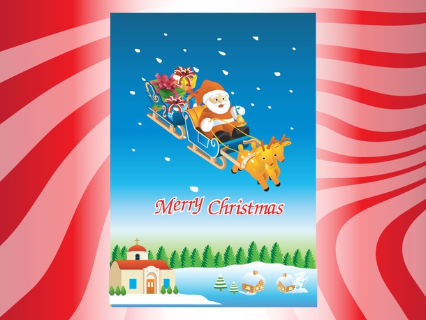 Santa Xmas Card