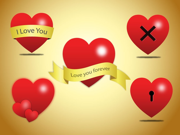 Love Heart Vector Clip Art