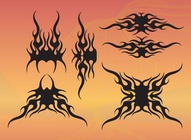 Tribal Flame Shapes