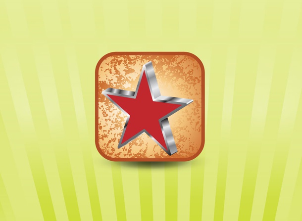 Star Grunge Vector Icon