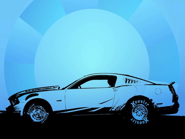 Sports Car Vector Trace