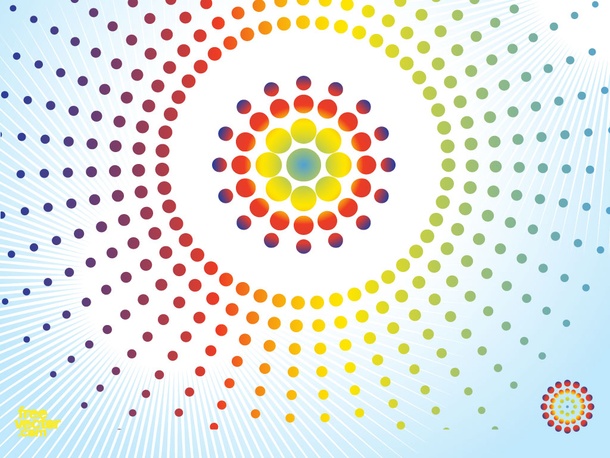 Radial Dot Background