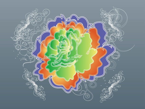 Abstract Rose