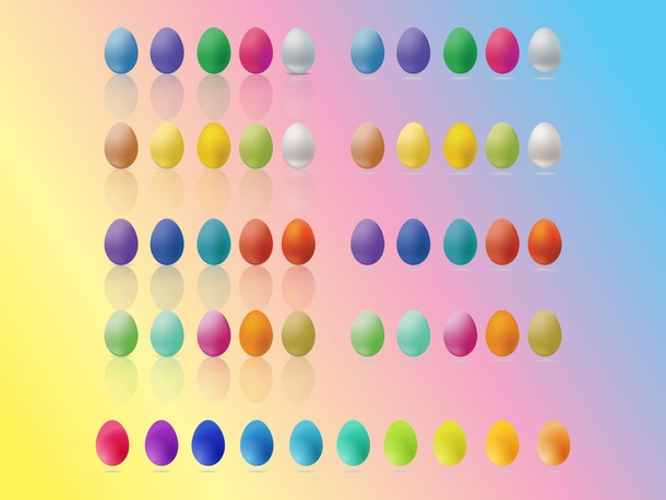 Colored Egg Set